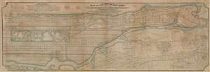 1869 Ewen / Towle Map of Manhattan, New York City, North of 55th St.