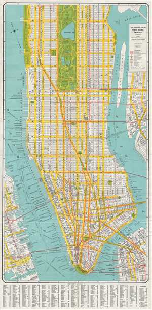 1940 Geographia Company City Plan or Map of New York City