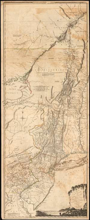 1775 Jefferys-Holland Map of New York, New Jersey, Vermont, Hudson Valley