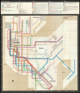 1972 Vignelli Map of the New York City Subway System