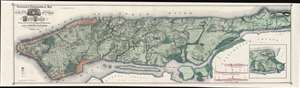 1865 Egbert Viele Waterway Map of Manhattan, New York City