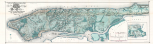 1865 Egbert Viele Waterway Map of Manhattan, New York City