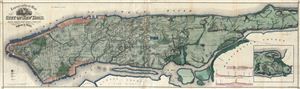 1865 Viele Waterway Map of New York City