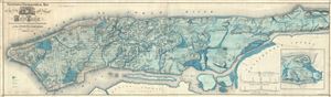 1865 Viele Waterway Map of New York City