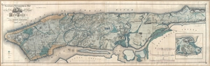 1865 Viele Waterway Map of New York City