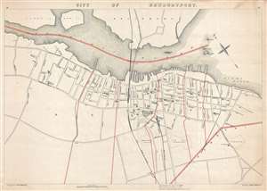1891 Walker City Map or Plan of Newburyport, Massachusetts