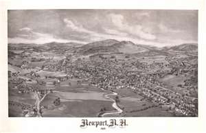 1895 Norris Bird's-eye VIew of Newport, New Hampshire