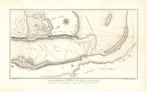 1843 Blackwell Map of Niagara Falls, New York