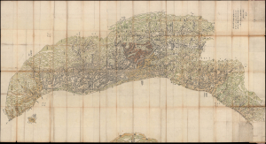 1850 Ikeda Huge Folding Map of Niigata / Echigo Province, Japan