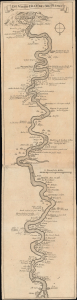 1707 Lucas Map of the Nile from Cairo to Aswan