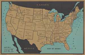 1938 Elms Map of the United States