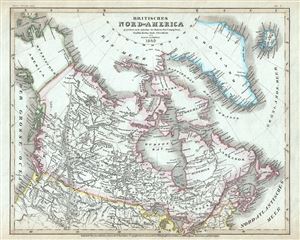 1849 Meyer Map of Canada or British North America