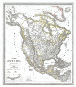 1841 Weiland Map of North America w / Republic of Texas