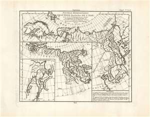 1772 Vaugondy-Diderot Map of Asia and the Northeast Passage