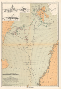 1871 Petermann Map of Svalbard and the Arctic Ocean