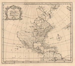 1759 Gibson Map of North America