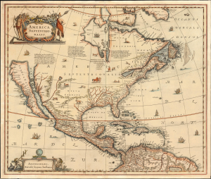 1636 / c. 1641 Jansson Map of North America (California as an Island)