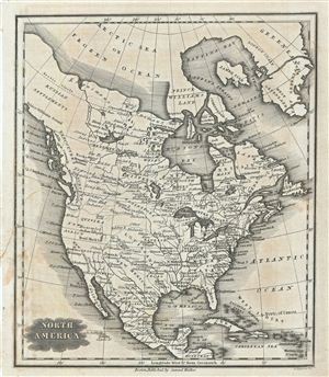 1828 Malte-Brun Map of North America