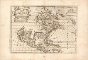 1700 Paolo Petrini Map of North America