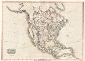 1812 Pinkerton Map of North America