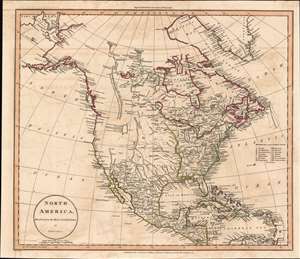 1811 Russell Map of North America