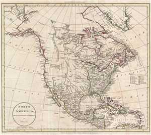 1811 Russell Map of North America