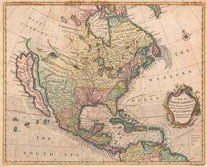 1745 Seale Map of North America w/Insular California
