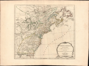 1775 Sayer and Bennett Map of the English Colonies in America (Revolutionary War)