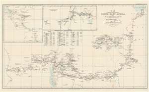 1900 Donaldson Smith Map of Somalia, Ethiopia, Kenya, Uganda