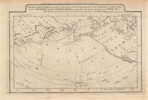 1795 Carey / Scott Map of the North Pacific; Routes of Exploration