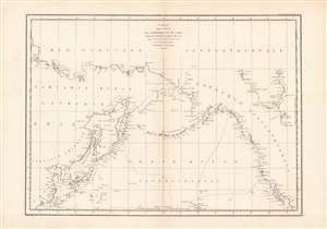 1786 La Perouse Map of the North Pacific