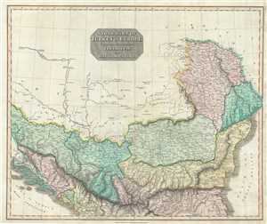 1817 Thomson Map of the Balkans