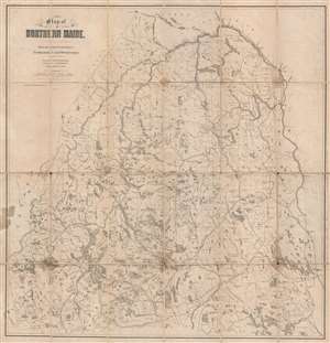 1899 Hubbard Map of Northern Maine