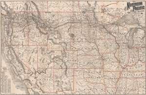 1891 Rand McNally Railroad Map of the Western United States