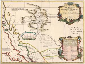 1688 Coronelli / Nolin Map of New Mexico - Peñalosa Geography