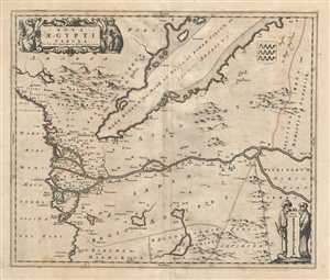 1721 De Wit Map of Northern Egypt