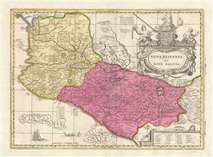 1690 Schenk and Valk Map of Mexico