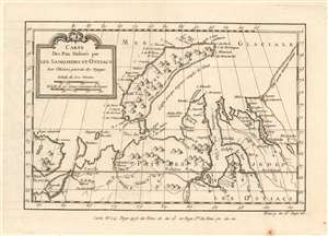 1749 Bellin Map of Nova Zembla and the Kara Sea