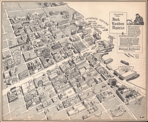 1952 Hubbard Pictorial View of Jack London Square, Oakland, California