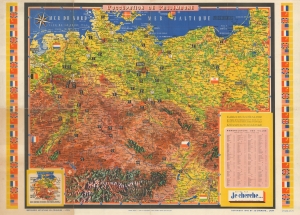 1945 Je Cherche and Mercier Map of Occupied Germany (World War II)