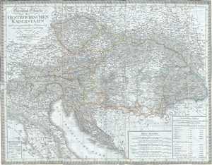 1826 Weiland Map of the Austrian Empire