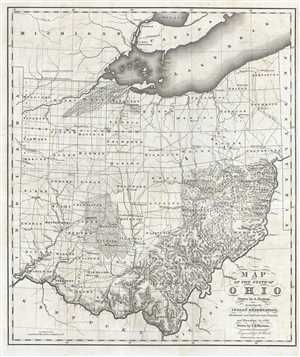 1820 Caleb Atwater Map of Ohio