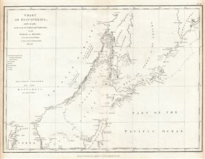 1798 Perouse Map of the Sea of Japan and Sea of Okhotsk (Russia, Japan, China)