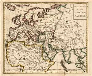 1780 Schley Map of Europe, Africa and Asia during the Biblical Era