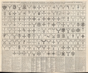 1720 Chatelain Chart of Military and Chivalric Orders