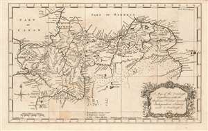 1753 Jonas Hanway Map of the Russian-Kazakh Frontier