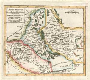 1749 Vaugondy Map of Eastern European Russia