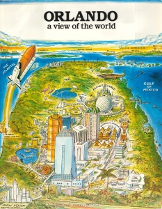 1988 Hutter / Spore Pictorial View of Orlando, Florida