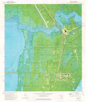 1976 U.S. Geological Survey Map of Kennedy Space Center, Florida