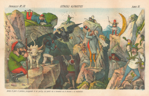 1878 Grossi Political Cartoon of Europe Navigating the Congress of Berlin